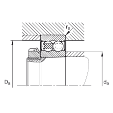 ���{�����S�� 2205-K-2RS-TVH-C3, ����(j��) DIN 630 �˜ʵ���Ҫ�ߴ�, �F�����F�� 1:12���ɂȴ��ܷ�